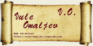 Vule Omaljev vizit kartica